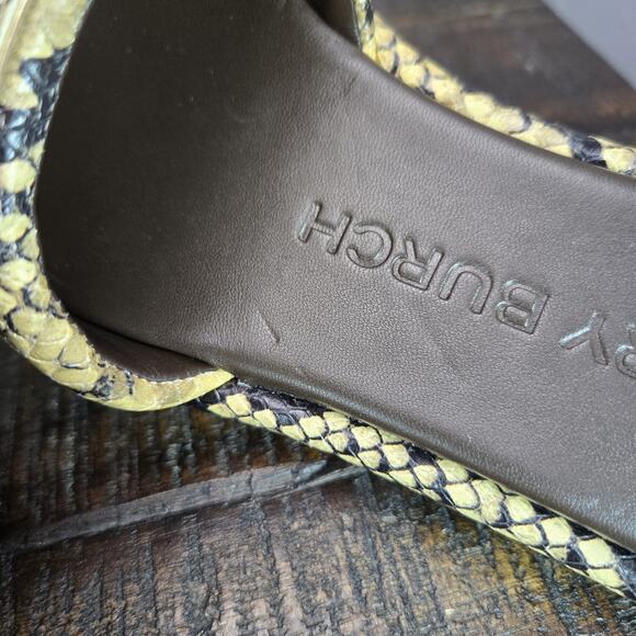 NEW Tory Burch Double T Sport Slides Womens Size 6 Sandals Flip Flops Snakeskin - Picture 12 of 12